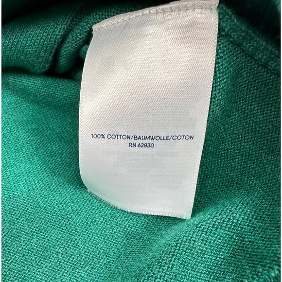 Lands’ End Women’s XL Emerald Green Open Front Long Cardigan Sweater - Picture 12 of 13